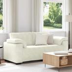 vidaXL Loveseat Sofa Crème 140 cm Fluweel, Huis en Inrichting, Verzenden, Nieuw