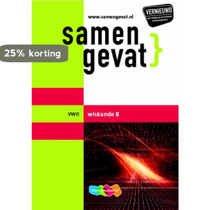 Samengevat Wiskunde B Vwo / Vwo 9789006078800 P. Thiel, Boeken, Schoolboeken, Zo goed als nieuw, Verzenden