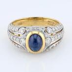 IGI - (Intense Blue) Sapphire 1.25 Ct & Diamonds Combo -