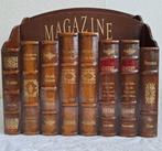 Tijdschriftenhouder - Hout - Trompe-l’oeil boekstijl