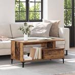 vidaXL Salontafel met lade Oud hout 90 x 49 x 45 cm Bewerkt, Huis en Inrichting, Tafels | Salontafels, Verzenden, Nieuw
