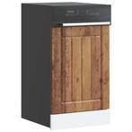 vidaXL Vaatwaspaneel Lucca bewerkt hout oud houtkleurig, Huis en Inrichting, Verzenden, Nieuw