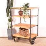 Industriele keuken trolley | Koffietafel | Oude drankenkar