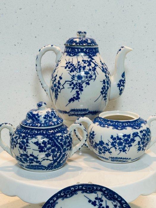 Theeservies (15) - Beenderporselein - Japans Arita Blue, Antiek en Kunst, Antiek | Glaswerk en Kristal