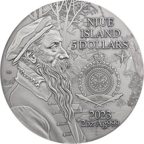 Niue. 5 Dollars 2023 The Hunters in the Snow - Pieter, Postzegels en Munten, Munten | Europa | Niet-Euromunten