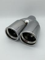 Uitlaat Sierstuk RVS Dubbel Rond – 2 x 76 mm, Ophalen of Verzenden