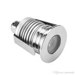 OP=OP LED spot - compleet armatuur - RVS - rond - warm, Verzenden, Nieuw, Kabel of Snoer