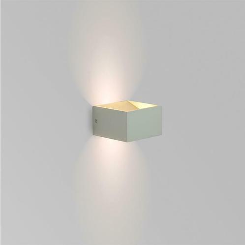 LED vierkante Wandlamp Wit Dimbaar IP20 6W Warm wit, Maison & Meubles, Lampes | Spots, Envoi