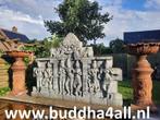 Buddha tempel muur borobudur yogyakarta indonesia. boeddha