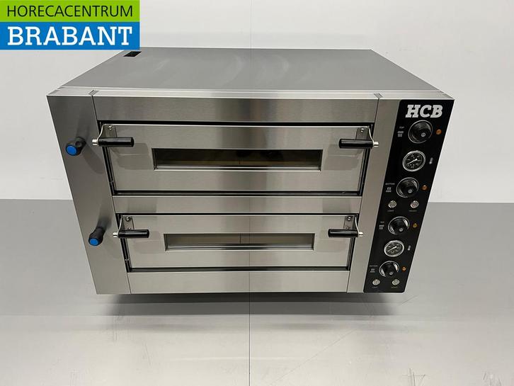 HCB RVS Pizzaoven 2 x 4 pizzas 34 cm doorsnede 400V Horeca, Zakelijke goederen, Horeca | Keukenapparatuur, Ophalen of Verzenden