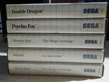 Sega - Master System - Black Belt; Shinobi; Wonder Boy;