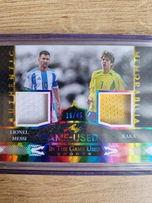2024 Leaf In The Game Used 2 Lionel Messi & Kaká Memorabilia, Verzamelen, Stickers