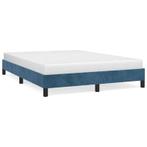 Bedframe 140x200 Fluweel Donkerblauw | Retour Deal 55% Ko..., Huis en Inrichting, Nieuw, 140 cm, Twijfelaar, 200 cm