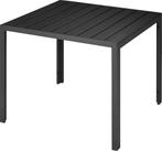 2dekans | tectake® - Tuintafel Maren - Vierkant - zwart -, Ophalen of Verzenden, Nieuw