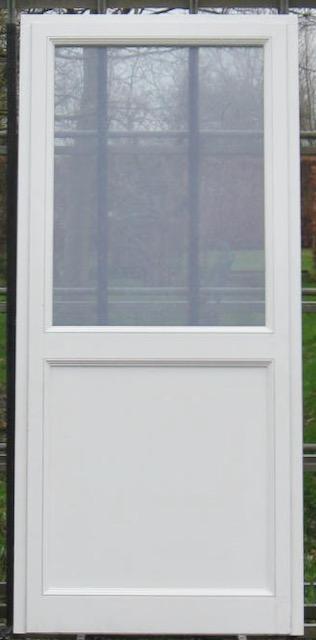 afrormosia houten raam , chassis , venster 100 x 221 wit, Bricolage & Construction, Châssis & Portes coulissantes, Enlèvement ou Envoi