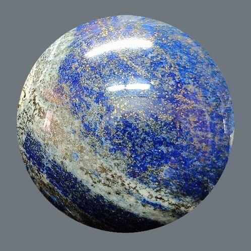 Sphère taillée et polie en Lapislazuli - Hauteur : 80 mm -, Verzamelen, Mineralen en Fossielen