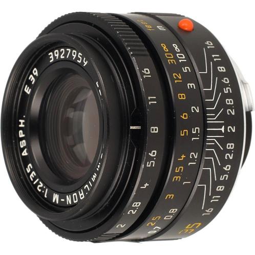 Leica 11879 Summicron-M 35mm F/2 ASPH. zwart occasion, Audio, Tv en Foto, Foto | Lenzen en Objectieven, Zo goed als nieuw, Verzenden