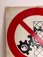Italiaans industrieel vintage bordje uit de jaren 1950–60 –