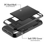 iPhone 8 - Wallet Card Slot Cover Case Hoesje Business Rood, Telecommunicatie, Verzenden, Nieuw