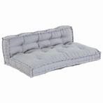 vidaXL Pallet Sofa Kussen 2 pcs Grijs Stof, Huis en Inrichting, Verzenden, Nieuw