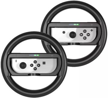 JYS Nintendo Switch Steering Wheel & Comfort Grip Pair-Zwart beschikbaar voor biedingen