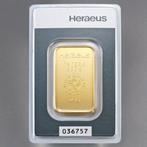 20 gram - Goud .999 - Heraeus - Verzegeld en met certificaat, Timbres & Monnaies, Métaux nobles & Lingots