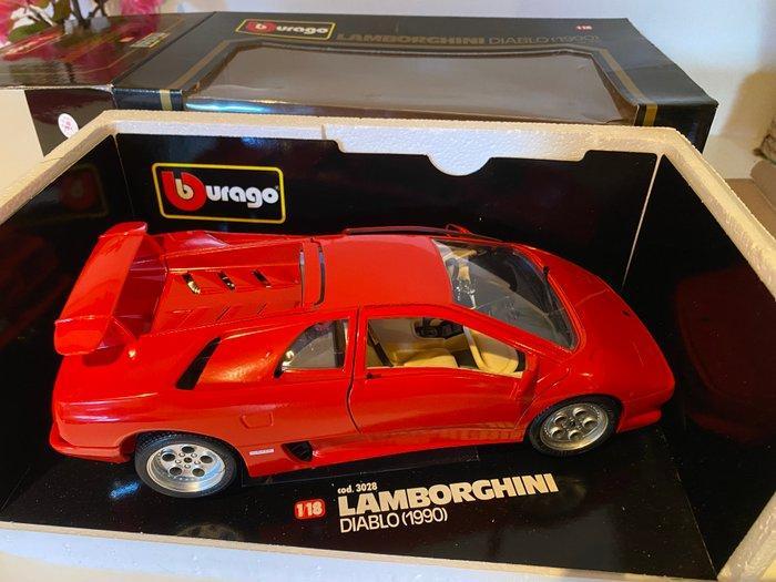Bburago 1:18 - Voiture miniature - Lamborghini Diablo (1990), Hobby en Vrije tijd, Modelauto's | 1:5 tot 1:12