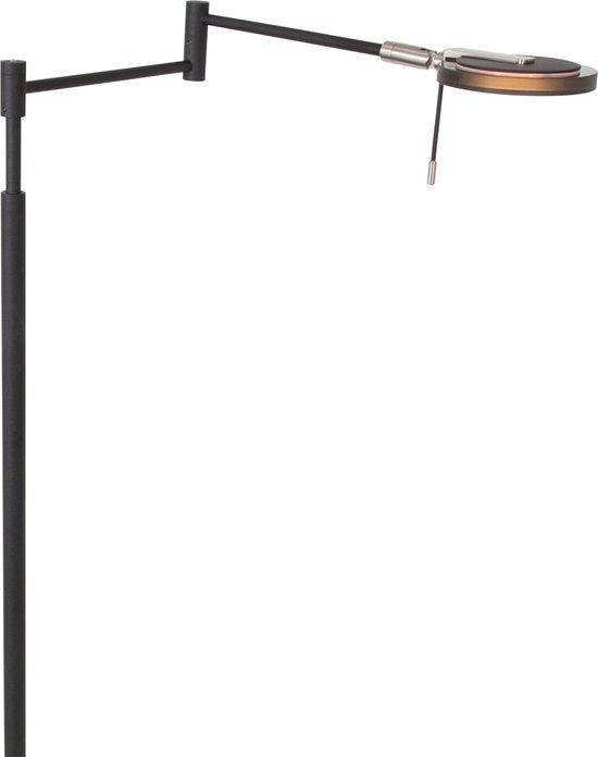 2dekans | Steinhauer vloerlamp Turound - zwart - metaal -, Huis en Inrichting, Lampen | Vloerlampen, Ophalen of Verzenden