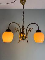 Lampe - Suspension Art déco en laiton ancien élégante avec, Antiek en Kunst