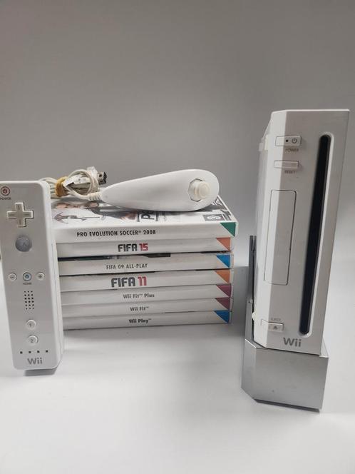 Complete Wii Set + 7 games, Games en Spelcomputers, Spelcomputers | Nintendo Wii, Zo goed als nieuw, Ophalen of Verzenden