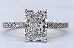 Zonder Minimumprijs - Ring - 18 karaat Witgoud -  2.22ct., Handtassen en Accessoires, Ringen, Nieuw