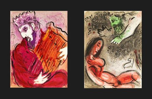 Marc Chagall (1887-1985) - David , Ève maudite par Dieu, Antiek en Kunst, Antiek | Overige Antiek