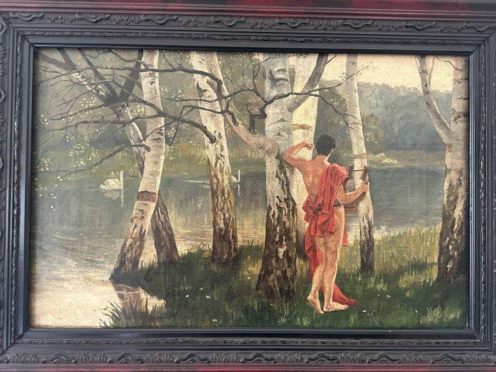 Raffaello Sorbi (1844-1931), reca attribuzione - Apollo con, Antiek en Kunst, Kunst | Schilderijen | Klassiek