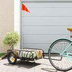vidaXL Fietstrailer 122x53x31 cm ijzer zwart, Fietsen en Brommers, Verzenden, Nieuw