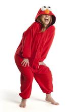 Onesie Elmo Pak Kostuum M-L Rood Elmopak Jumpsuit Huispak, Ophalen of Verzenden, Nieuw