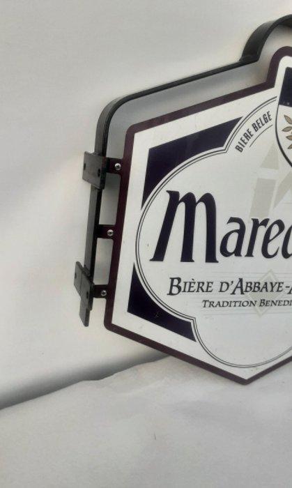 Maredsous - Belgisch abdijbier. - Reclamebord - Metaal, Antiquités & Art, Antiquités | Assiettes décoratives & Carrelages