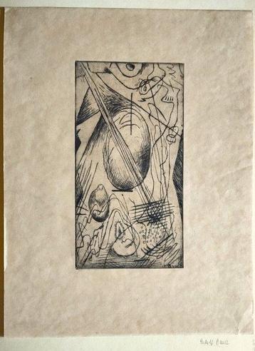 Rudolf Bauer - Abstract composition