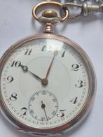 szwajcarski pocket SILVER z lancuszkiem sygnowanym - ok, Nieuw