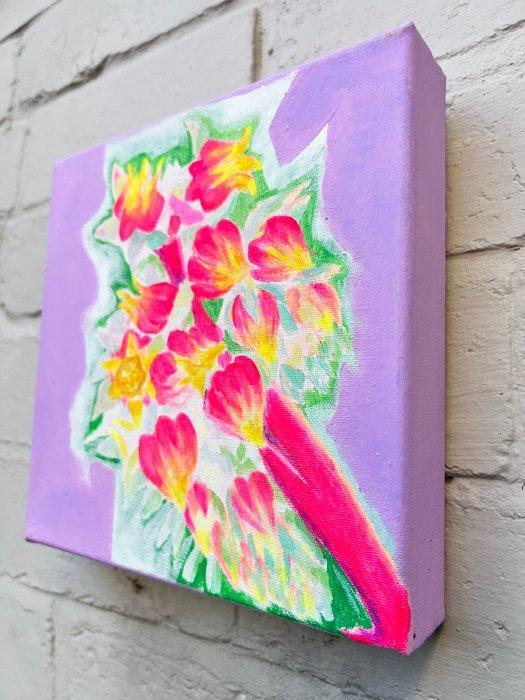 Kathryn Sillince - ‘Indigo Echeveria’, Antiquités & Art, Art | Peinture | Moderne