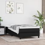 vidaXL Boxspring bed 90x200 cm stof zwart, Verzenden, Nieuw