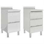 vidaXL Commerciële keukenkasten 2 stuks 50x60x96 cm, Verzenden