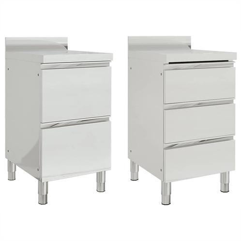 vidaXL Commerciële keukenkasten 2 stuks 50x60x96 cm, Zakelijke goederen, Horeca | Overige, Verzenden