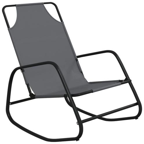 Grijs Ligbed Schommel | Tweede Kansje | Textileen & Staal, Tuin en Terras, Hangmatten, Buiten, Nieuw, Eenpersoons, Verzenden