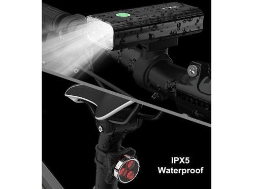 Veiling - Oplaadbare Fietslamp 1200 Lumen, Fietsen en Brommers, Fietsaccessoires | Fietsverlichting
