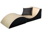Relax Sofa Opvouwbaar Beige/Grijs | Retour Deal | -55%, Verzenden, Minder dan 75 cm, 150 tot 200 cm, Tweepersoons