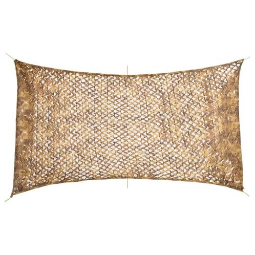 vidaXL Camouflagenet met opbergzak 506x279 cm zandkleurig, Sport en Fitness, Schietsport-accessoires, Nieuw, Verzenden
