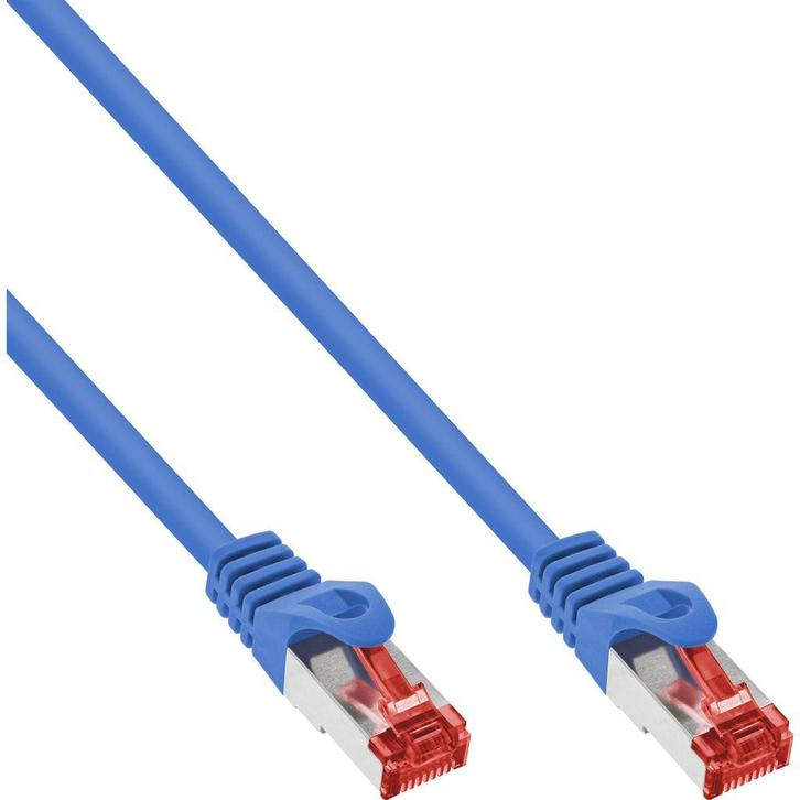 InLine netwerkkabel - Cat6 - S/FTP - 2 meter - blauw, Informatique & Logiciels, Pc & Câble réseau, Envoi