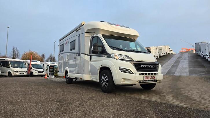 Carthago C-Tourer T 143 met twinbedden, verzorgd 14208, Caravans en Kamperen, Mobilhomes, Cassettetoilet, Handgeschakeld, L-zit