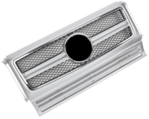 Grille geschikt voor Mercedes W463 G-Klasse 1990-2018 Zilver, Auto diversen, Auto-accessoires, Verzenden