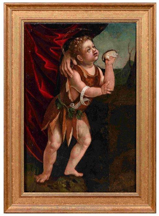 Duitse school (XVI) - Saint John the Baptist as a child, Antiek en Kunst, Kunst | Schilderijen | Klassiek
